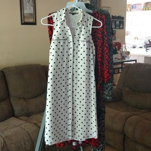 Express polka dot camisole short sleeve
